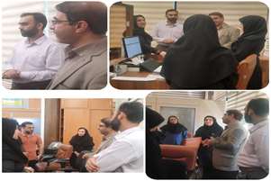 بازدید مدیریت بازرسی ارزیابی عملکرد و پاسخگویی به شکایات دانشگاه به همراه  معاون بازرسی ارزیابی عملکرد و پاسخگویی به شکایات دانشگاه از میز خدمت